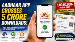Aadhaar App Crosses 50 Million Downloads in India