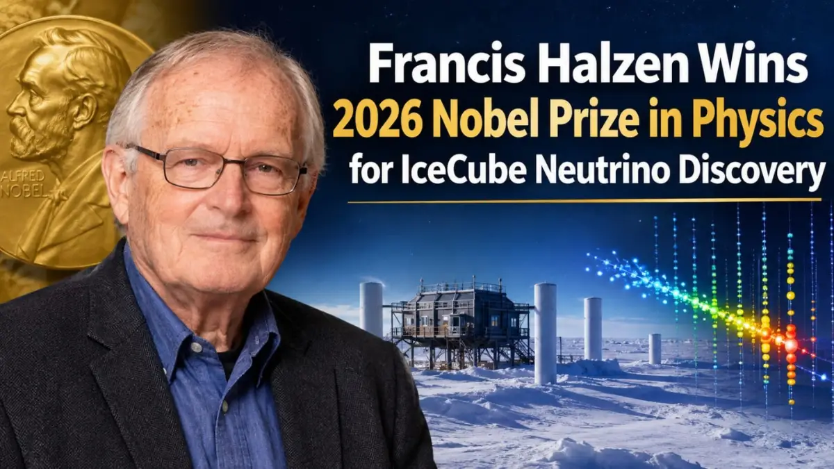 FRANCIS HALZEN WINS NOBEL PRIZE IN PHYSICS