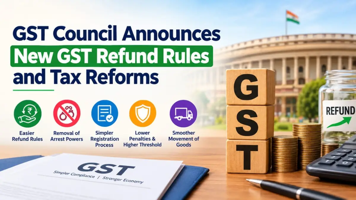 GST Council Announces New GST Refund Rules and Tax Reforms
