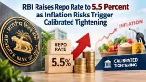 RBI Raises Repo Rate to 5.5 Percent as Inflation Risks Trigger Calibrated Tightening